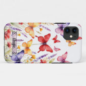 赤い蝶のラベンダー畑 iPhone / iPadケース Case-Mate iPhoneケース (裏面(横))