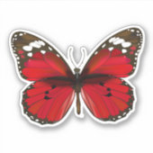 赤い蝶シール シール (正面)