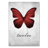 赤い蝶テーブル番号カード テーブルナンバー (裏面)