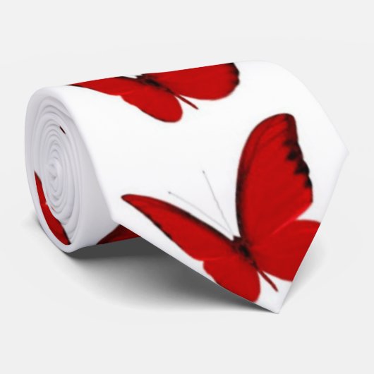 赤い蝶ネックタイ ネクタイ (ロール)