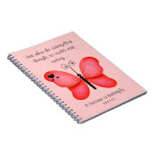 赤い蝶ノート ノートブック (右側)