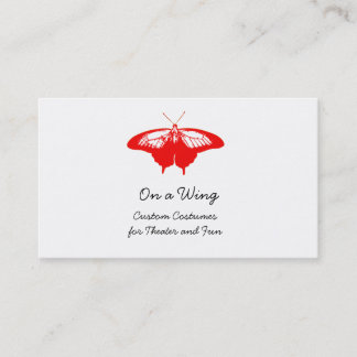 赤い蝶名刺 名刺