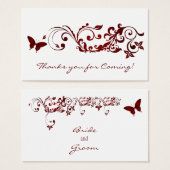 赤い蝶感謝していよは人の結婚為に (正面&裏面)