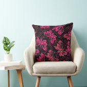 赤い蝶 クッション