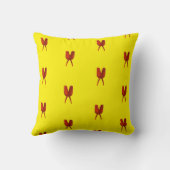 赤い蝶 クッション (裏面)