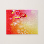 赤い蝶 ジグソーパズル (横)