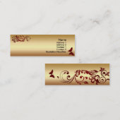 赤い蝶 スキニー名刺 (正面/裏面)