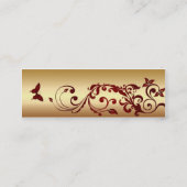 赤い蝶 スキニー名刺 (裏面)