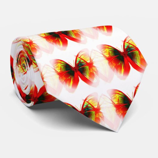 赤い蝶 ネクタイ (ロール)
