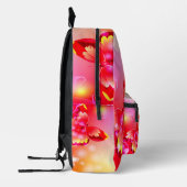 赤い蝶 プリントバックパック (左)