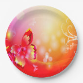 赤い蝶 ペーパープレート (正面)