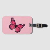 赤い蝶 ラゲッジタグ (正面横)