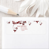 赤い蝶 ラベル (インサイチュ)