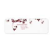 赤い蝶 ラベル (正面)