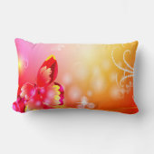 赤い蝶 ランバークッション (正面)