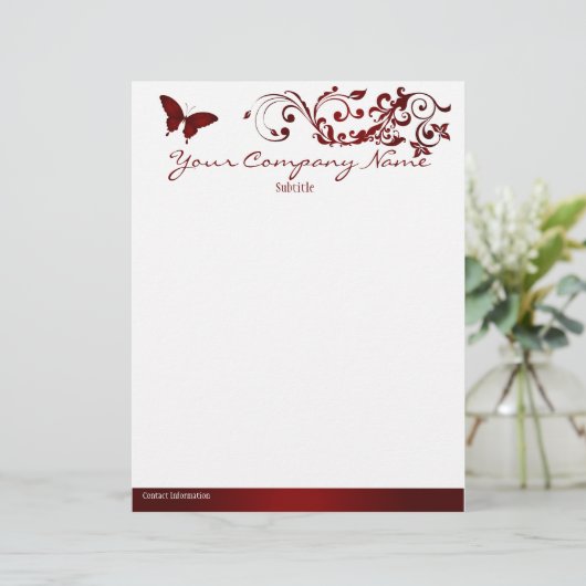赤い蝶 レターヘッド (スタンド正面)