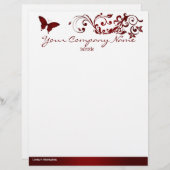 赤い蝶 レターヘッド (正面/裏面)