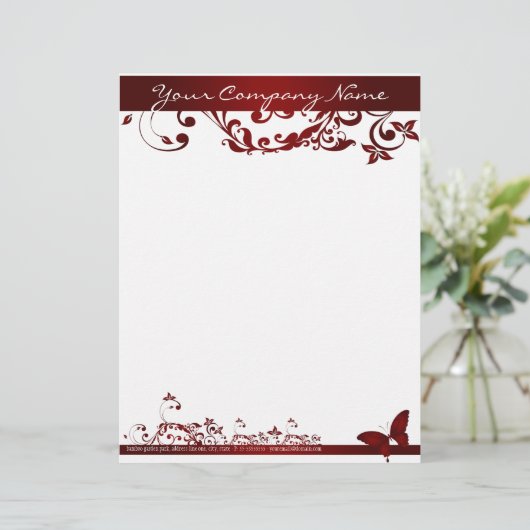 赤い蝶 レターヘッド (スタンド正面)