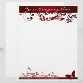 赤い蝶 レターヘッド (正面/裏面)