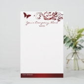 赤い蝶 便箋 (スタンド正面)