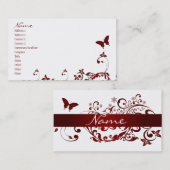 赤い蝶 名刺 (正面/裏面)