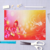 赤い蝶 薄葉紙 (クラフト)