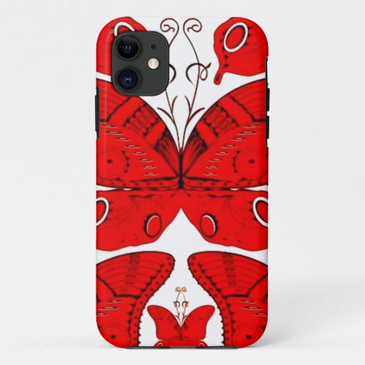 赤い蝶 Case-Mate iPhoneケース (裏面)