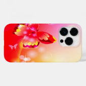 赤い蝶 Case-Mate iPhoneケース (裏面 (横))
