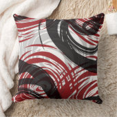 赤い螺線形のデザインのレトロの装飾用クッション クッション (ブランケット)
