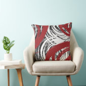 赤い螺線形のデザインのレトロの装飾用クッション クッション (椅子)
