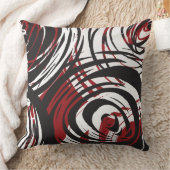 赤い螺線形のデザイン2のレトロの装飾用クッション クッション (ブランケット)