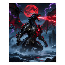 赤い血の月 装甲 黒竜 ファンタジー