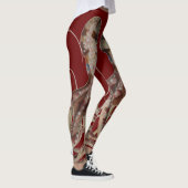 赤い血色のダブルブルーリングタコレギンス レギンス (右)
