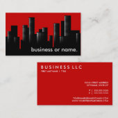 赤い街並 名刺 (正面/裏面)