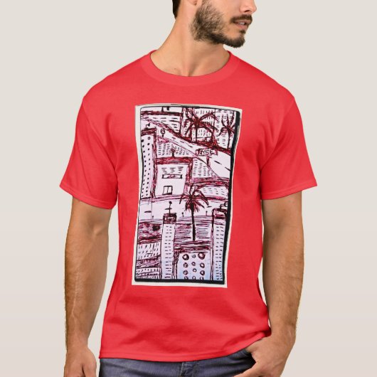 赤い街 Tシャツ (正面)