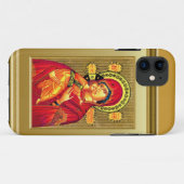 赤い衣服の聖母マリアおよび子供イエス・キリスト Case-Mate iPhoneケース (裏面(横))