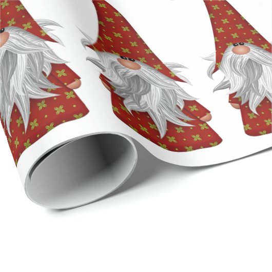 赤い衣装のクリスマス格言 ラッピングペーパー (ロールコーナー)