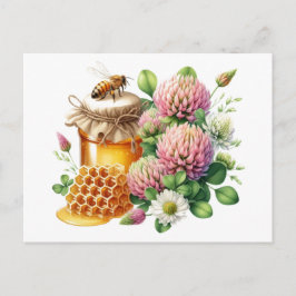 赤い表紙のハニーハガキ ポストカード