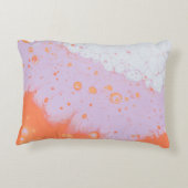 赤い表面の水滴 アクセントクッション (裏面)