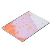 赤い表面の水滴 ノートブック (左側)