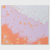 赤い表面の水滴 ラッピングペーパー (フラット)