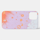 赤い表面の水滴 Case-Mate iPhoneケース (裏面 (横))