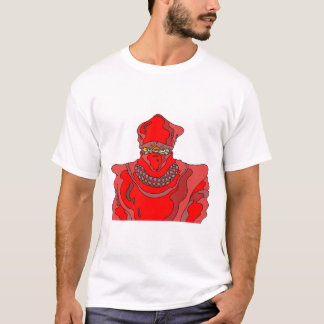 赤い装束の忍者。 Tシャツ