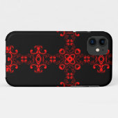 赤い装飾のクロス 聖なる装飾芸術 Case-Mate iPhoneケース (裏面(横))