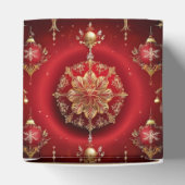 赤い装飾オーナメントホリデーギフトボックス フェイバーボックス (上部)