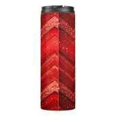 赤い装飾グリッター熱タンブラー タンブラー (裏面)