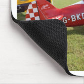 赤い複葉機 マウスパッド (コーナー)