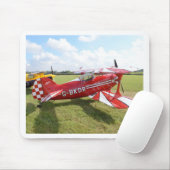 赤い複葉機 マウスパッド (マウス)
