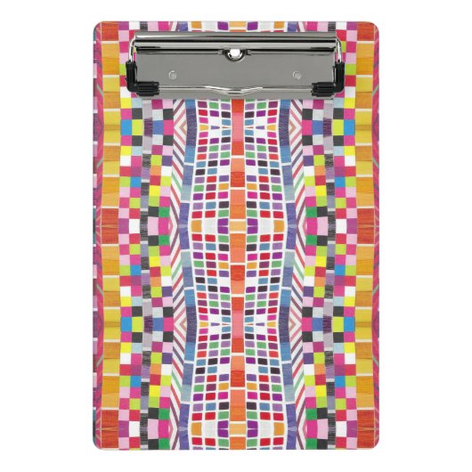 赤い見本とピカラフルクセル ミニクリップボード (正面)