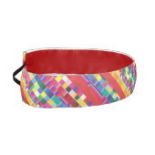 赤い見本、ストライプカラフル・ピクセル アスレチックヘッドバンド (左)